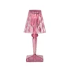 Lámpara de mesa recargable LED Kartell Battery, 30 cm, rosa, IP54