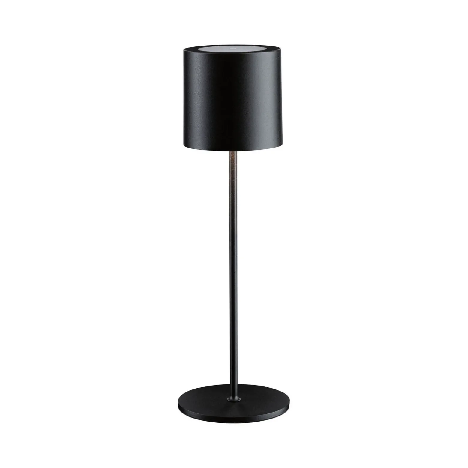 Lámpara de mesa recargable LED Paulmann Tuni, negra, plástico, IP44