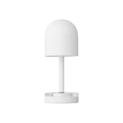 Lámpara de mesa recargable LED Luceo de AYTM, blanca, IP44