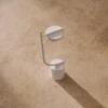 Lámpara de mesa recargable LED Grupa Igram, blanca, 40 cm, IP44