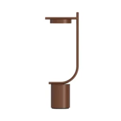 Lámpara de mesa recargable LED Grupa Igram, color bronce, 40 cm, IP44