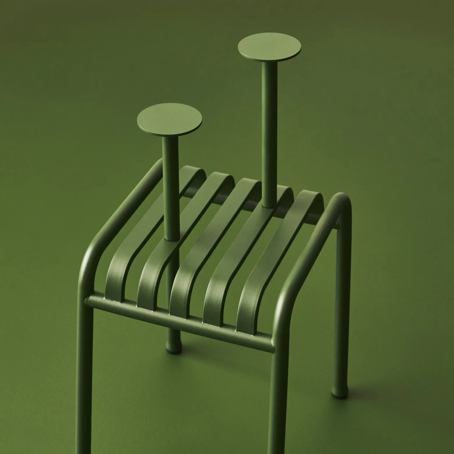 Lámpara de mesa recargable LED HAY HOST PORTABLE, verde oliva, 30 cm, IP44