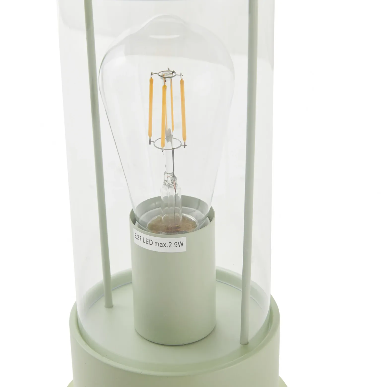 Lámpara de mesa recargable Lindby Yvette, verde, IP44, regulador táctil