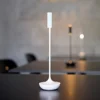 Lámpara de mesa recargable Nucandle LED, blanca, IP54, atenuable