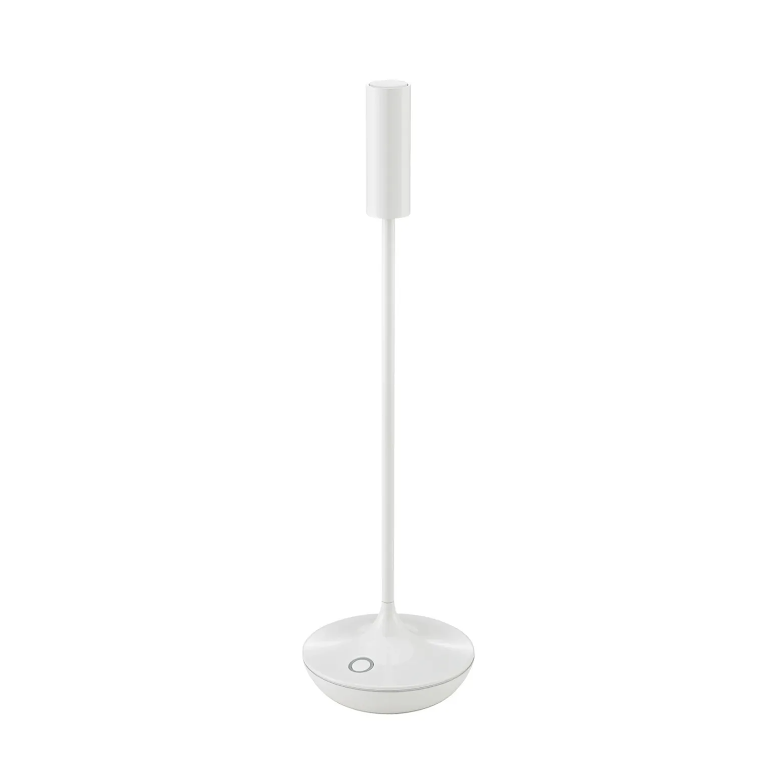 Lámpara de mesa recargable Nucandle LED, blanca, IP54, atenuable