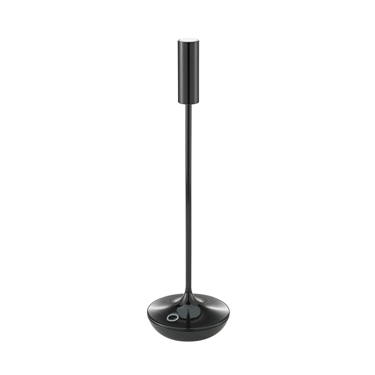 Lámpara de mesa recargable Nucandle LED, negra, IP54, atenuable