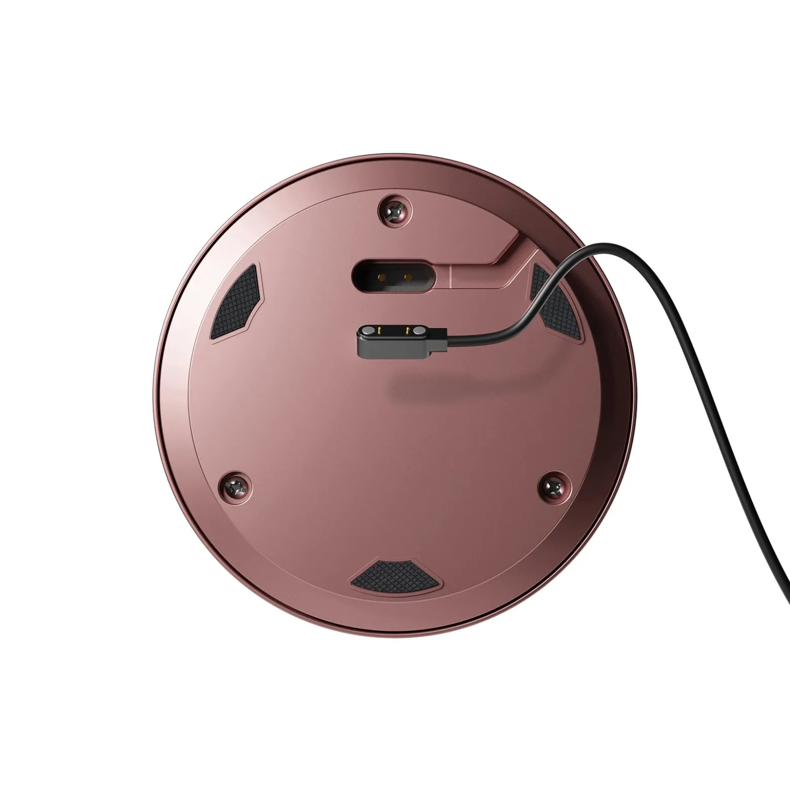 Lámpara de mesa recargable Numotion LED, oro rosa, cristal, IP54, atenuable