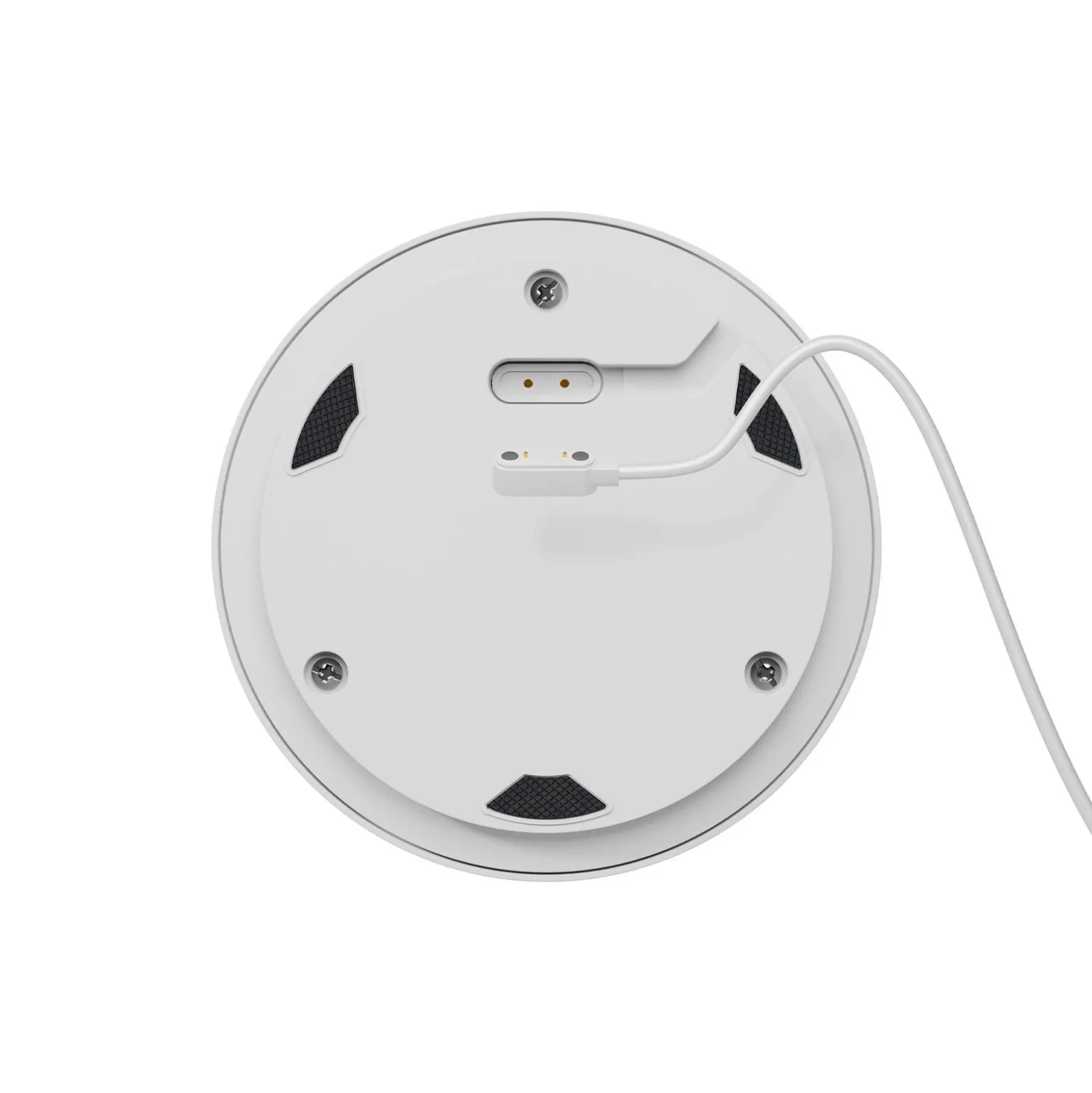 Lámpara de mesa recargable Numotion LED, blanca, cristal, IP54, atenuable