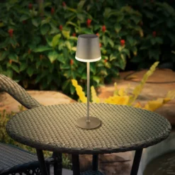 Lámpara de mesa solar 36637A, IP44, antracita