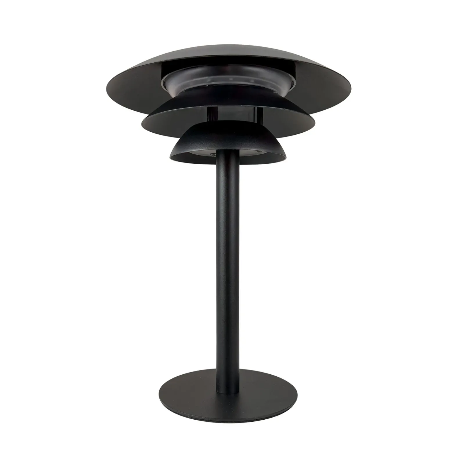 Lámpara de mesa solar Dyberg Larsen DL25, negra, de metal