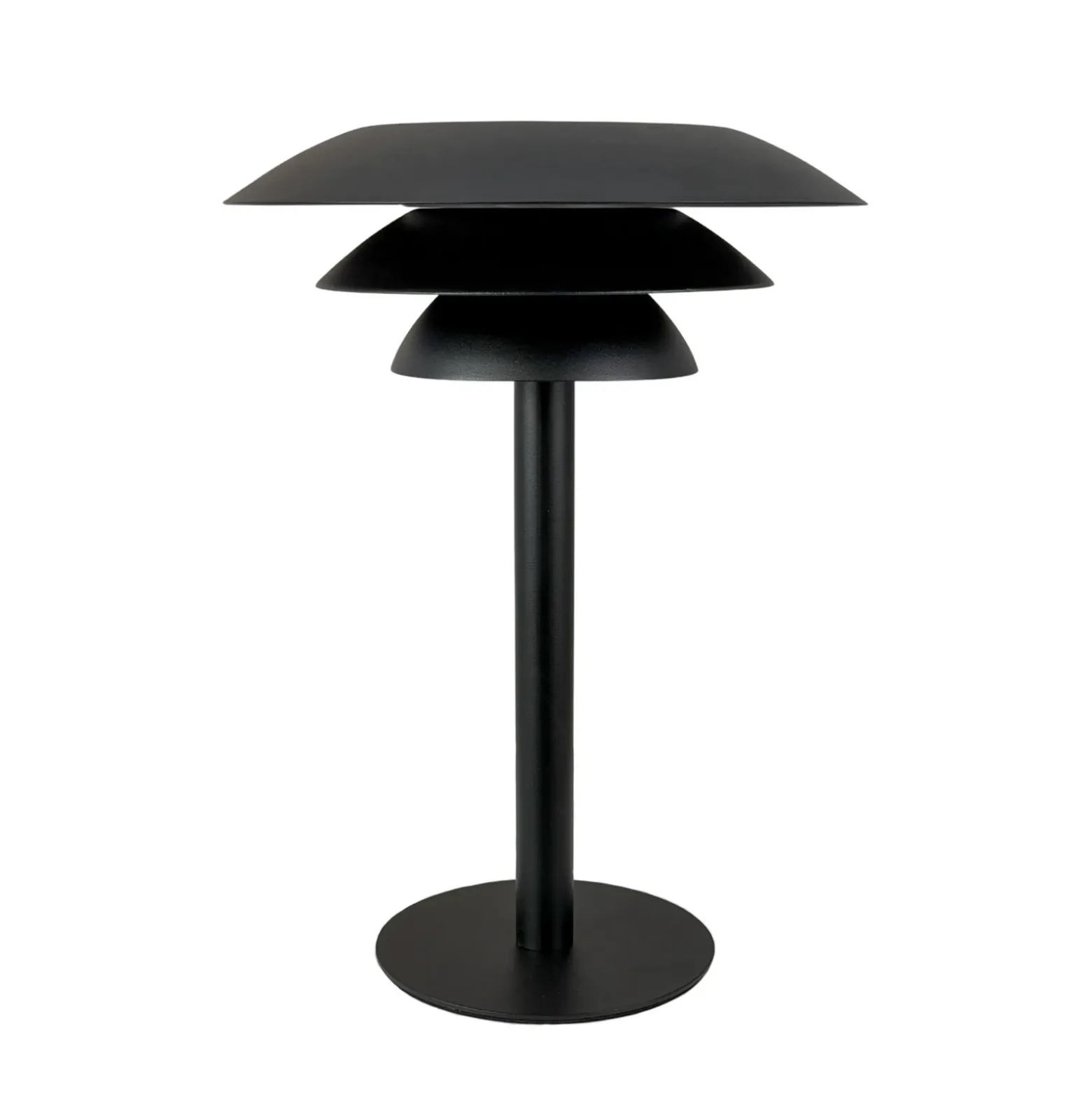 Lámpara de mesa solar Dyberg Larsen DL25, negra, de metal