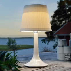 Lámpara de mesa solar LED blanca Assisi Sitra