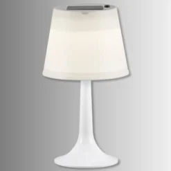 Lámpara de mesa solar LED blanca Assisi Sitra