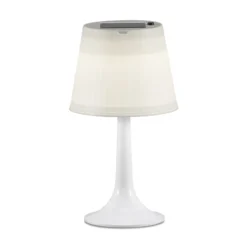 Lámpara de mesa solar LED blanca Assisi Sitra