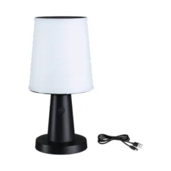 Lámpara de mesa solar LED Ilanga de Paulmann, antracita, 30 cm, IP44