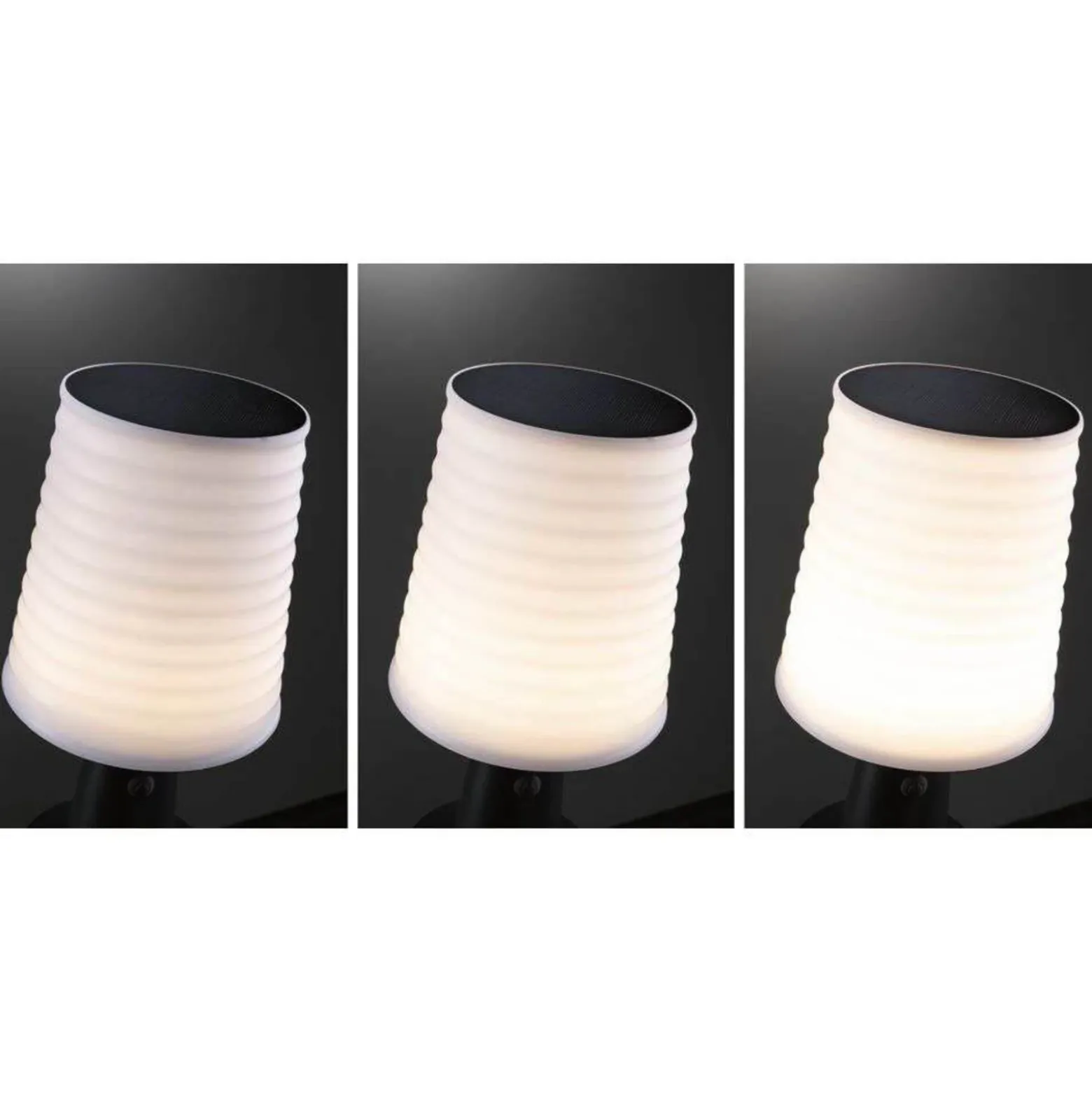 Lámpara de mesa solar LED Ilanga de Paulmann, antracita, 30 cm, IP44