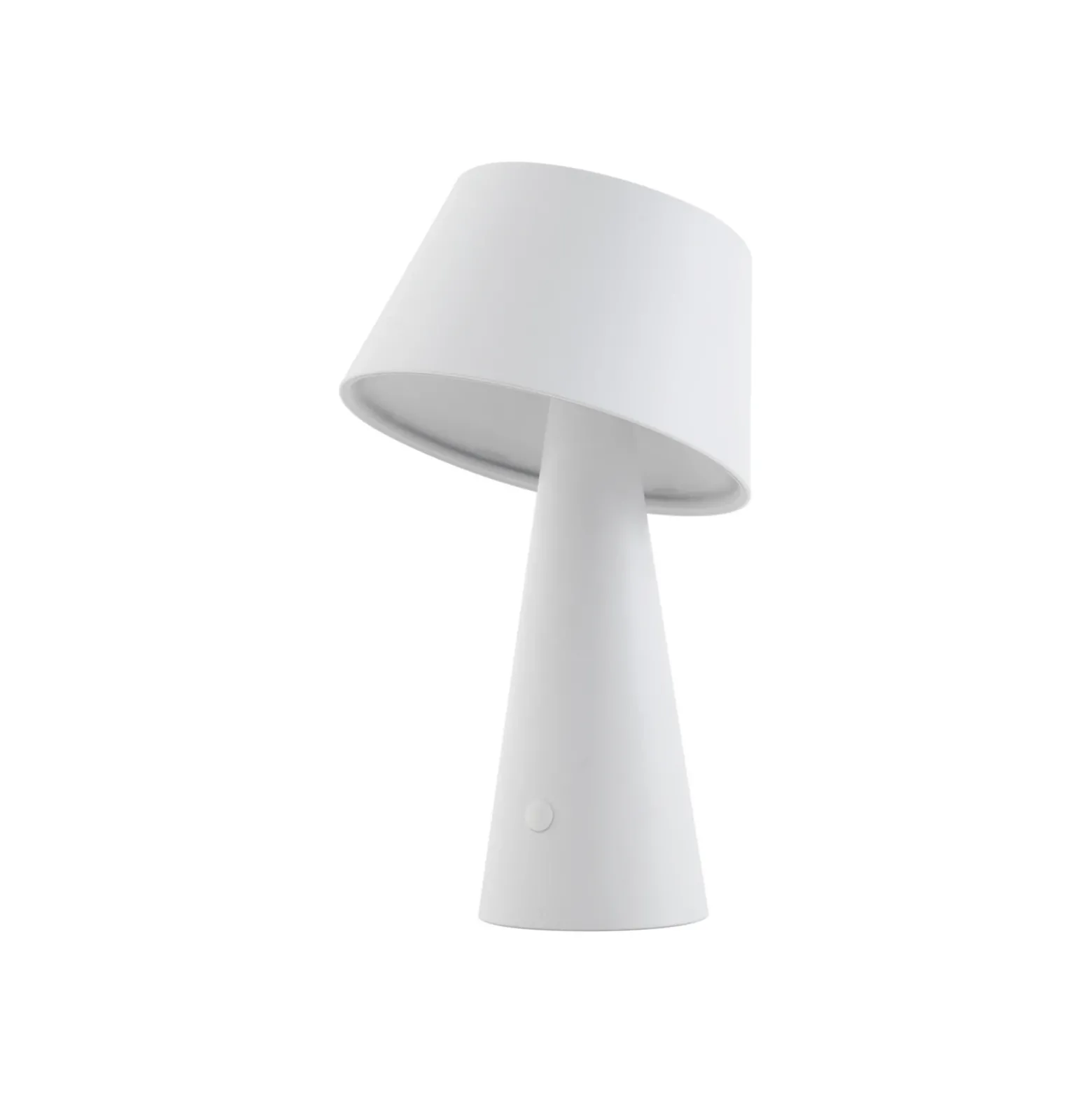 Lámpara de mesa solar LED Lirinor de Lindby, blanca, de plástico, Ø 13 cm