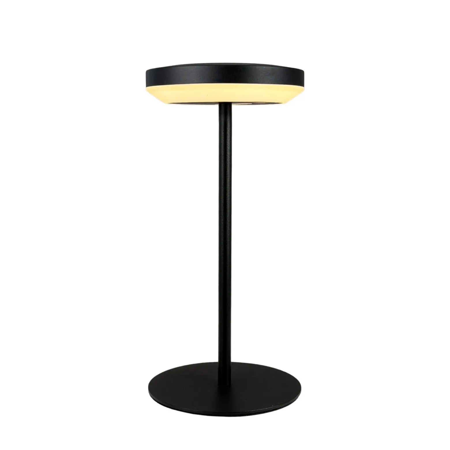 Lámpara de mesa solar LED Otera de Dyberg Larsen, negra, 25 cm, IP44