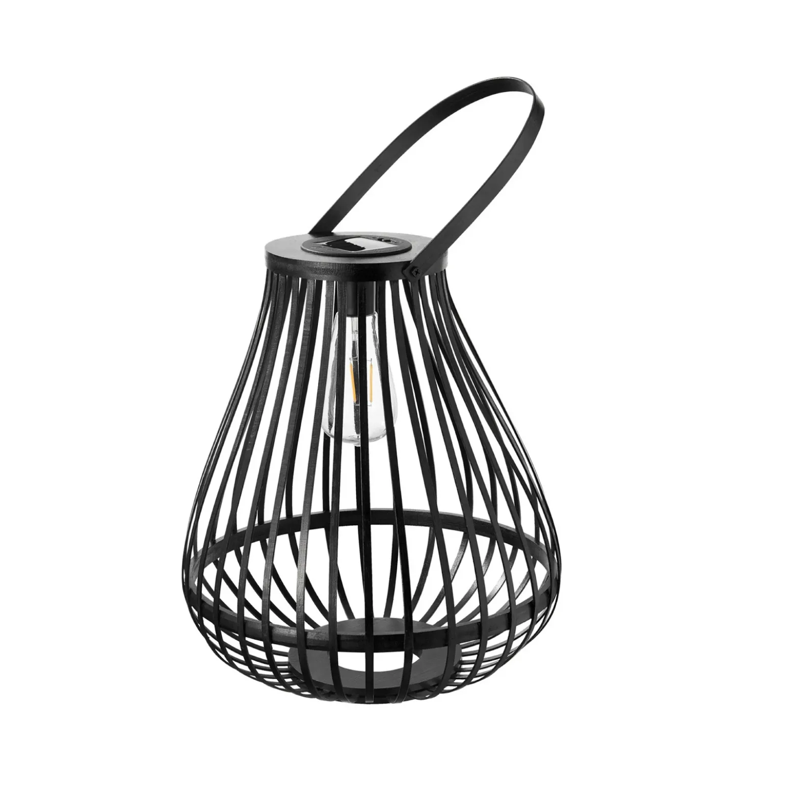 Lámpara de mesa solar LED Pauleen SUNSHINE SPARK, negra, 34 cm, IP44