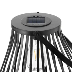 Lámpara de mesa solar LED Pauleen SUNSHINE SPARK, negra, 34 cm, IP44