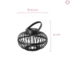 Lámpara de mesa solar LED Pauleen SUNSHINE BLISS, negra, 17 cm, IP44