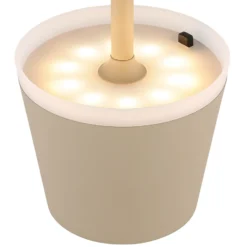 Lámpara de mesa solar 36637S, IP44, arena