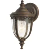 Lámpara de pared English Bridle, IP44, Ø 16,5 cm, bronce
