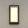 Lámpara de pared exterior con sensor LED EGLO GENOVESE, negra, 24 cm, IP65, CCT