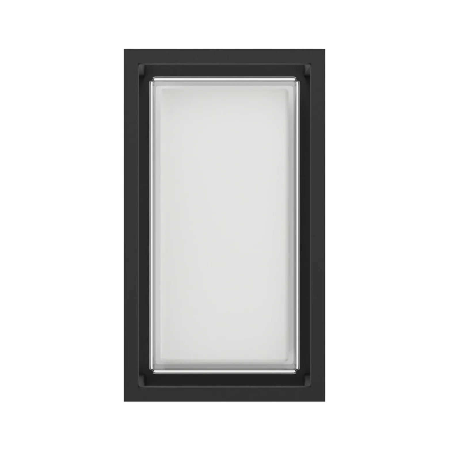 Lámpara de pared exterior con sensor LED EGLO GENOVESE, negra, 24 cm, IP65, CCT