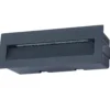 Lámpara de pared LED empotrable Lucande Loya, 23 x 8 cm, gris, IP54