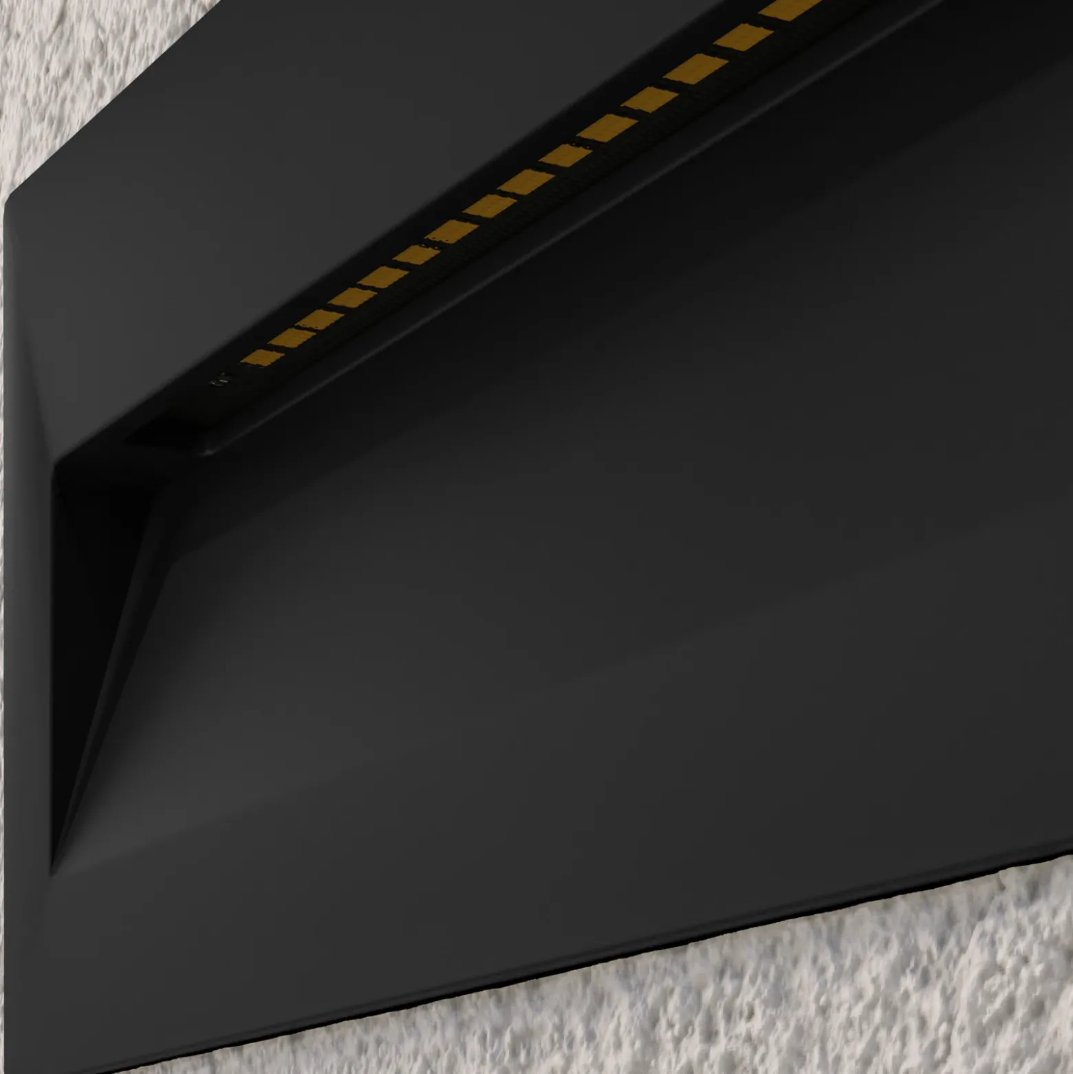 Lámpara de pared LED empotrable Lucande Loya, 23 x 8 cm, gris, IP54