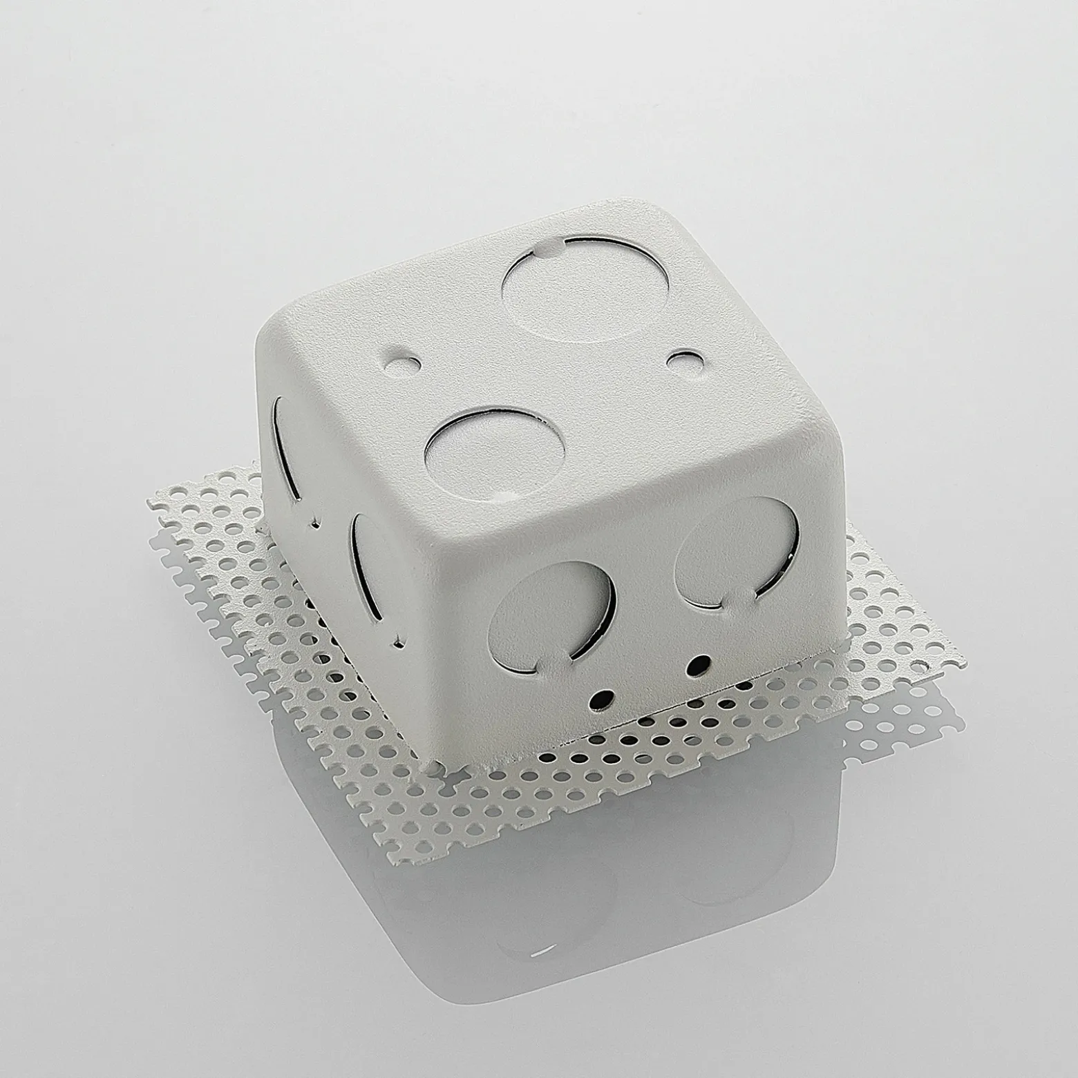 Lámpara de pared LED empotrable Pordis, IP65, redonda
