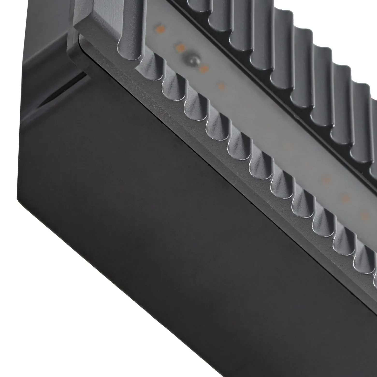 Lámpara de pared LED empotrable Lucande Tavion, 25 cm, antracita, IP65