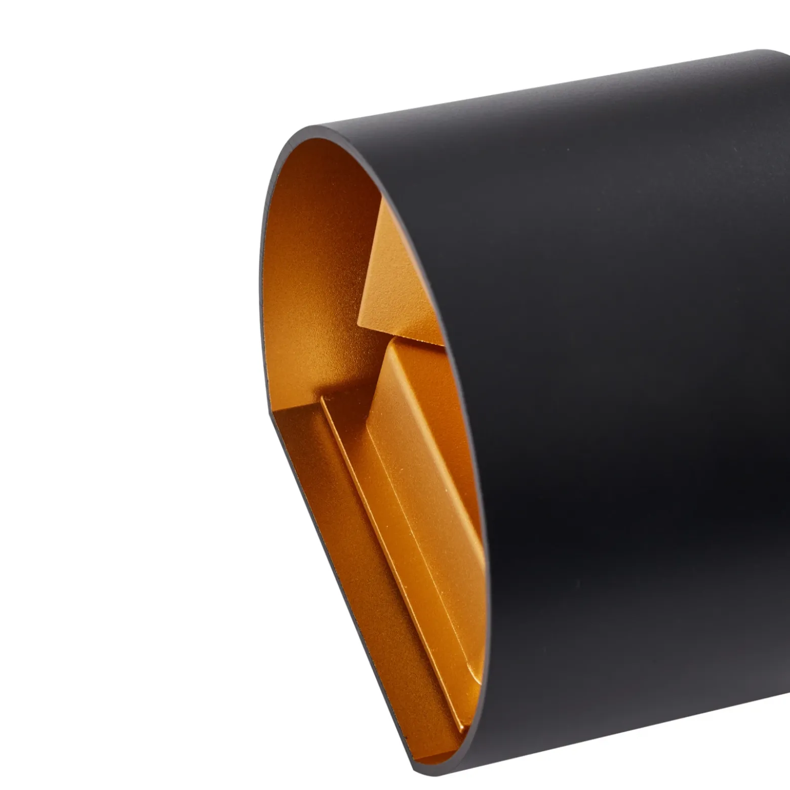 Lámpara de pared LED para exteriores Nivar de Lindby, redonda, negro/dorado,