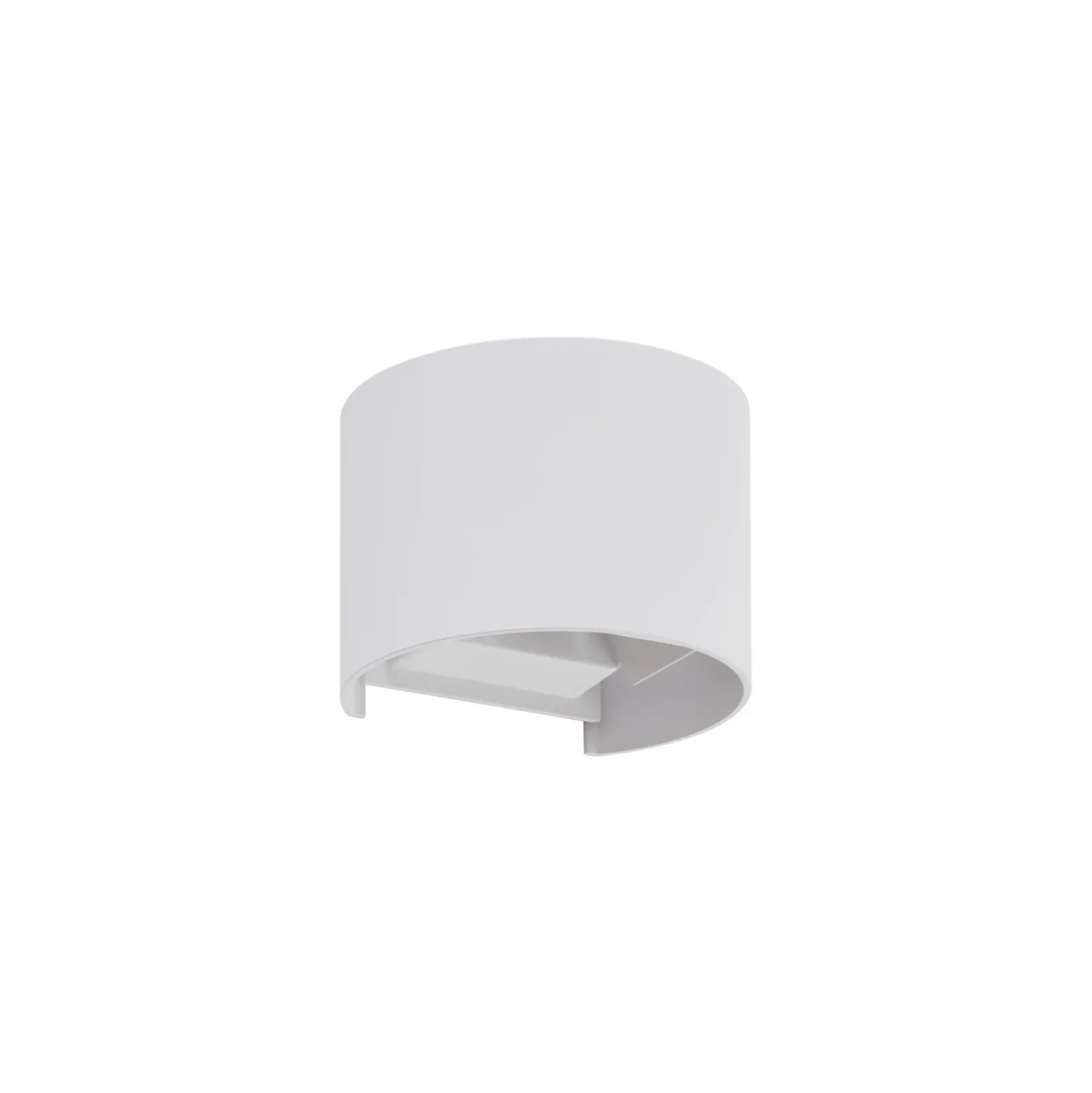 Lámpara de pared LED para exteriores Nivar de Lindby, redonda, blanca, de