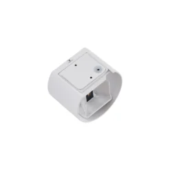 Lámpara de pared LED para exteriores Nivar de Lindby, redonda, blanca, de