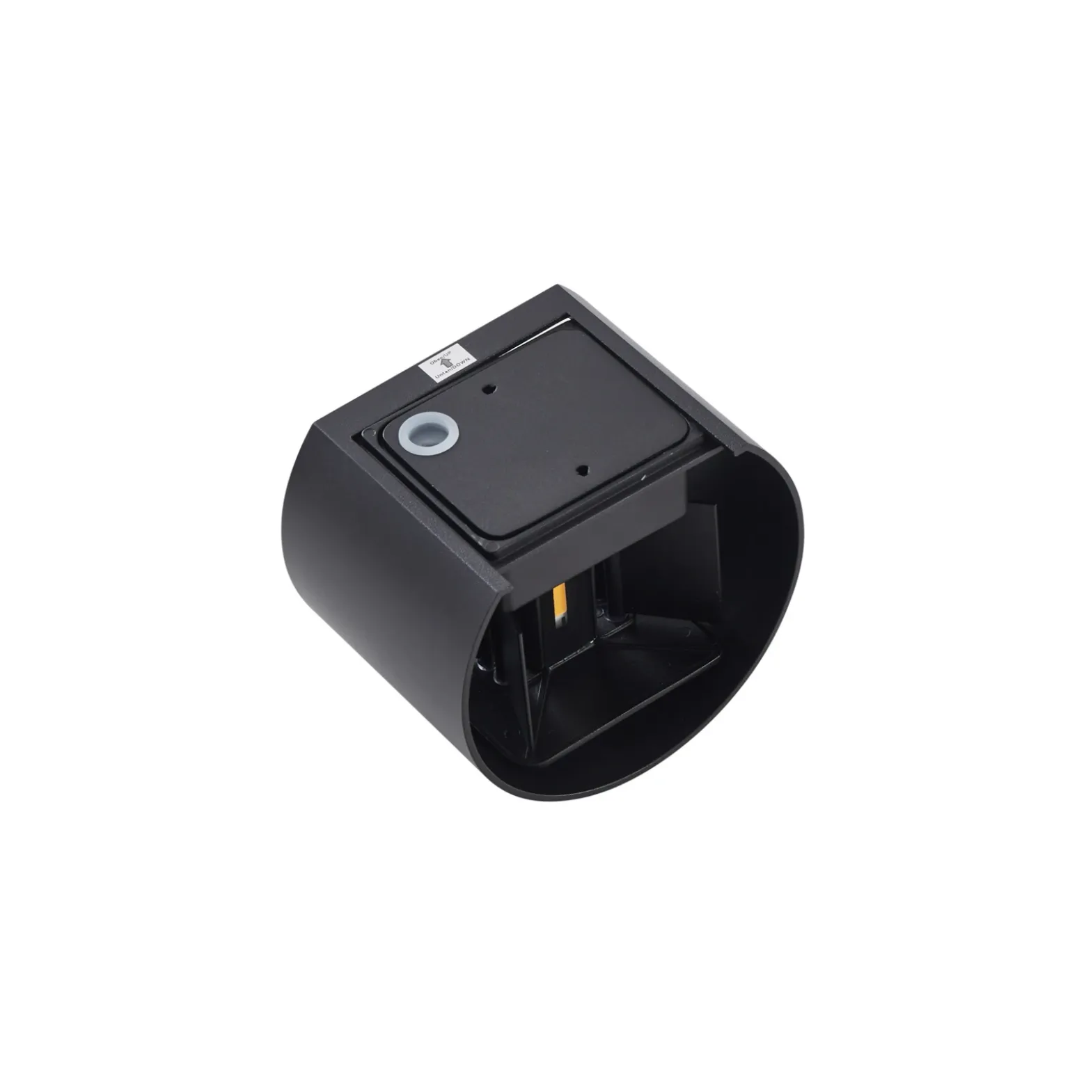 Lámpara de pared LED para exteriores Nivar de Lindby, redonda, negra, IP54