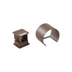 Lámpara de pared LED para exteriores Nivar de Lindby, redonda, óxido, metal,
