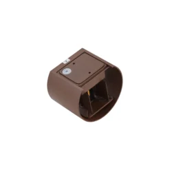 Lámpara de pared LED para exteriores Nivar de Lindby, redonda, óxido, metal,