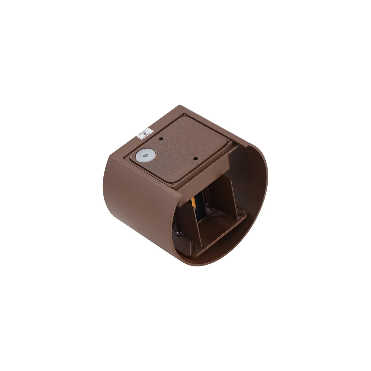 Lámpara de pared LED para exteriores Nivar de Lindby, redonda, óxido, metal,
