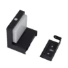 Lámpara de pared solar LED Eleazar de Lindby, negra, con sensor, atenuable