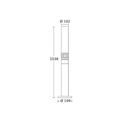 Lámpara de paso con sensor STEINEL GL 60 S, 104 cm, IP44, LED GU10