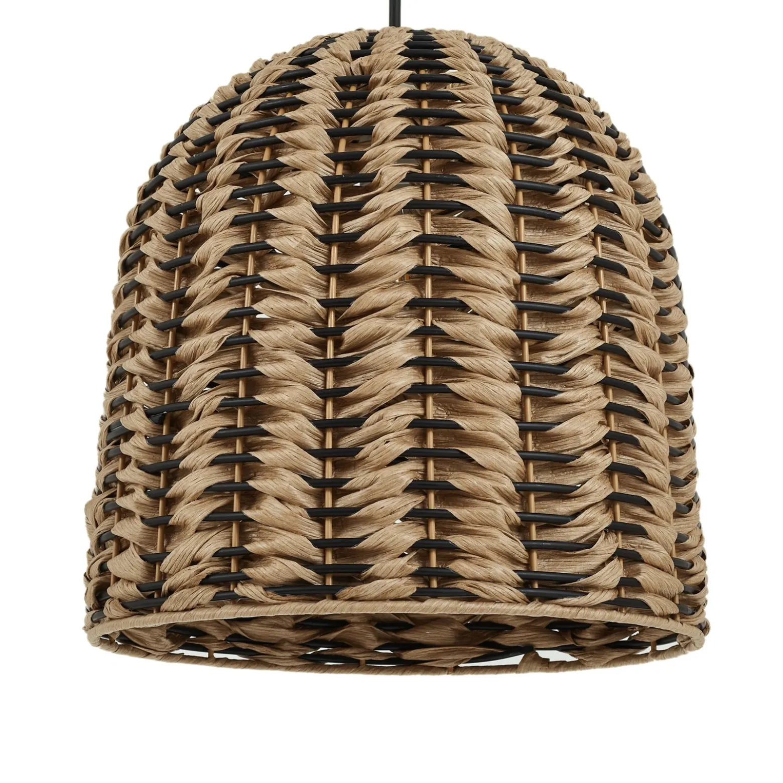 Lámpara de pie exterior Lindby Taryn, marrón, plástico, IP44, 172 cm