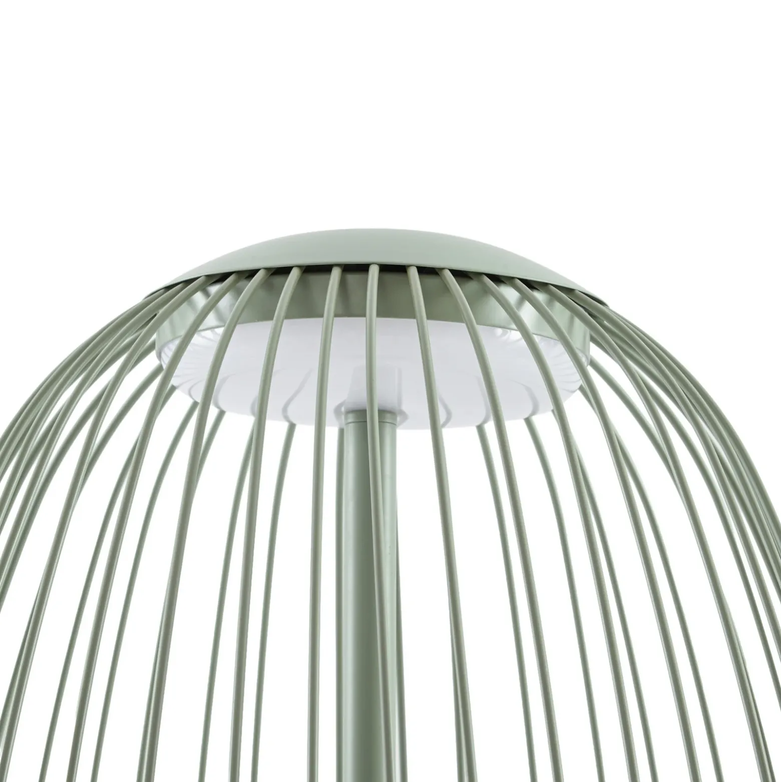 Lámpara de pie LED exterior Lucande Richi, verde, altura 90 cm, IP44