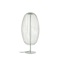 Lámpara de pie LED exterior Lucande Richi, verde, altura 90 cm, IP44