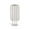 Lámpara de pie LED exterior Lucande Korvyn, gris piedra, 80 cm, IP44