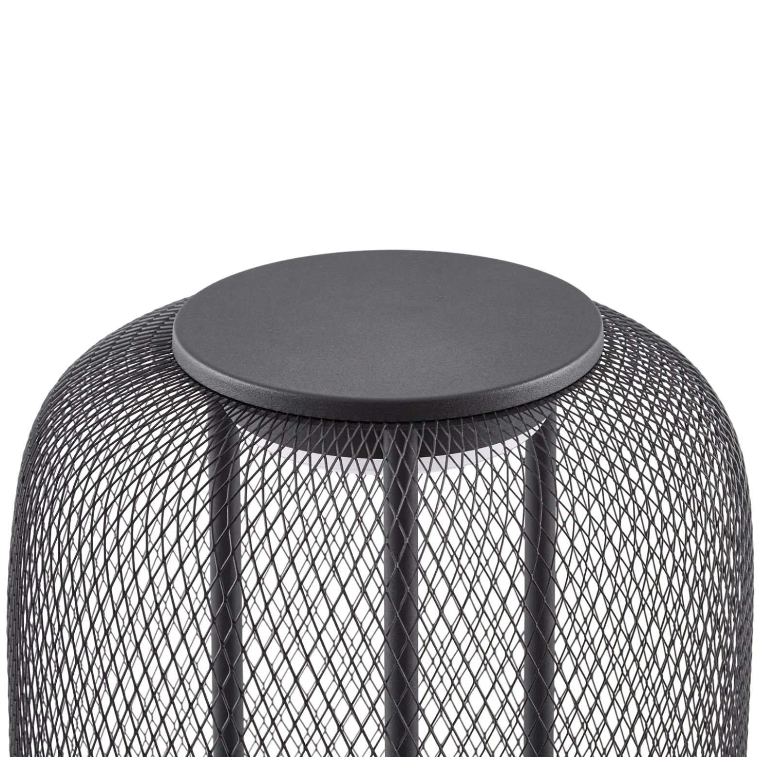 Lámpara de pie LED exterior Lucande Korvyn, negra, 80 cm, IP44