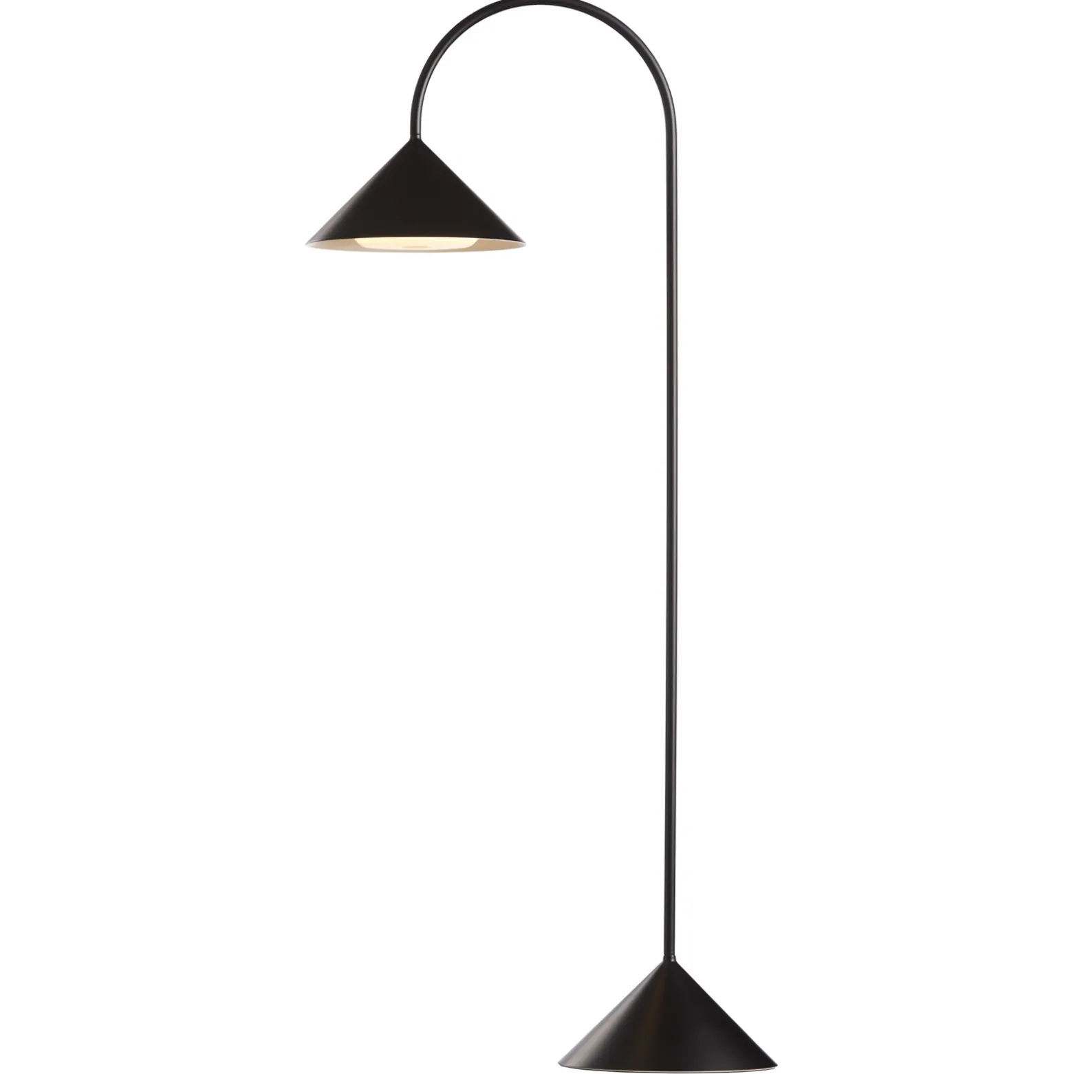 Lámpara de pie LED FRANDSEN Grasp, negra, 72 cm, metal
