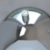 Lámpara de pie LED recargable Bellis cromada de Schöner Wohnen, IP54, 3000 K