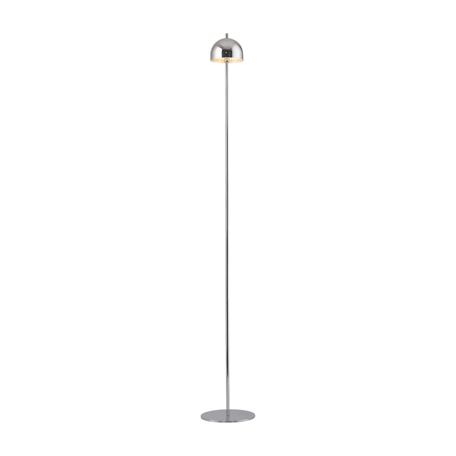 Lámpara de pie LED recargable Bellis cromada de Schöner Wohnen, IP54, 3000 K